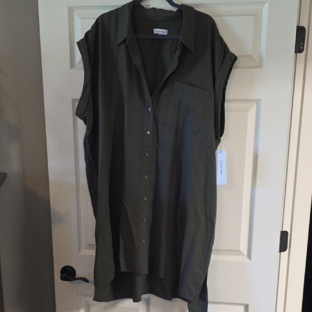 Calvin Klein Dark Green Dress